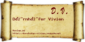 Dörnhöfer Vivien névjegykártya