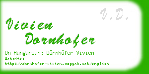 vivien dornhofer business card