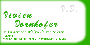 vivien dornhofer business card